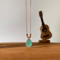 EMELARD STONE NECKLACE, GREEN - Image 1