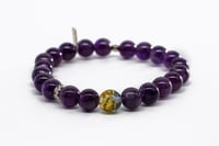 GOLD AMETHYST BRACELET 