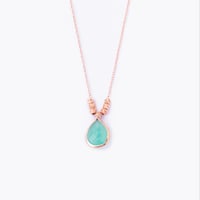 EMELARD STONE NECKLACE, GREEN - Image 2