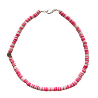 PINK & WHITE CHOKER 
