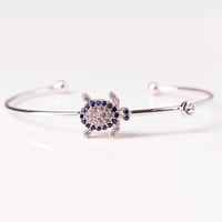 SILVER TURTLE BRACELET (ON MIDDLE) - Image 2