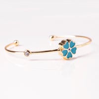 LIGHT BLUE FLOWER BRACELET - Image 2