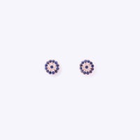 THE CIRCLE EARRINGS; ROSE GOLD - Image 1