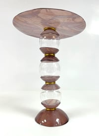 Set of glass 3 stands with plates - صورة 9
