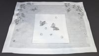 Flowers & Butterflies Design Placemats with Napkins Set For 12.Persons - صورة 1