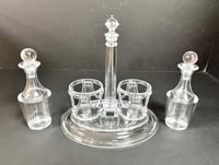 Set of Oil Bottles with Oval Tray Stand - صورة 2