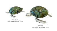 Small Sea Turtle Light Aqua Shell Box - صورة 10