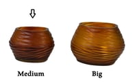 T-Light oval medium holder, amber color - صورة 9
