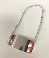 Elegant Tea Tag with Chain in Silver Color - صورة 1