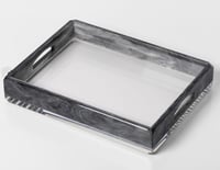Rectangular Grey Tray with handles - صورة 6
