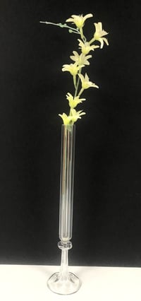 Transparent Crystal Flower Vase Holder - صورة 3
