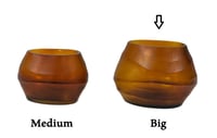 T-Light oval big holder, amber color - صورة 7