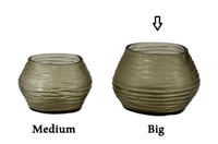T-Light oval big holder, light smoke color - Image 10