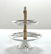 Small Appetizer Bamboo Stand - صورة 6