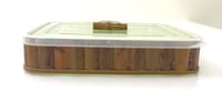Medium Rectangular Bamboo Support with Acrylic Lid - صورة 3
