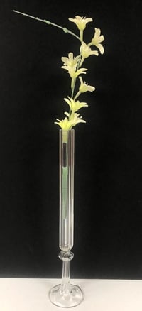 Transparent Crystal Flower Vase Holder - صورة 1