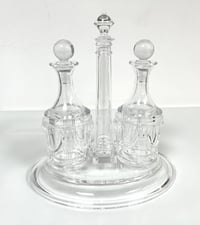 Set of Oil Bottles with Oval Tray Stand - صورة 8