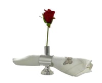Set of 6.Napkins & 6.Flowers Glass Tubes Holder - صورة 6