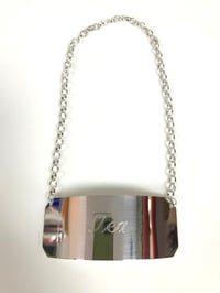 Elegant Tea Tag with Chain in Silver Color - صورة 2