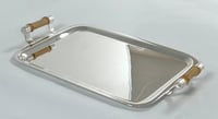 Medium rect tray with bamboo handles - Image 2