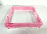 Square Pink Tray with handles - صورة 6