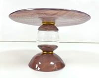 Set of glass 3 stands with plates - صورة 5