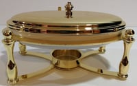 Small Oval Gold Chafing Dish - صورة 2