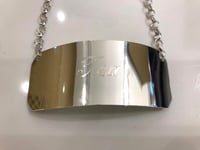 Elegant Tea Tag with Chain in Silver Color - صورة 3