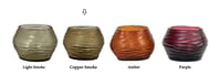 T-Light oval medium holder, copper smoke - صورة 7