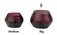 T-Light oval big holder, purple color - صورة 8