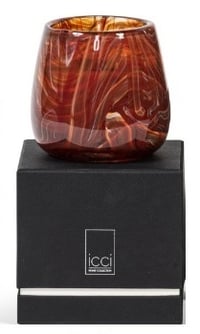 شمعة وسط معطرة مع مزهرية / Medium Scented Candle with Crystal Vase - صورة 1