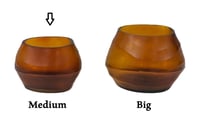 T-Light oval medium holder, amber color - صورة 5
