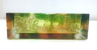 Square Crystal Ashtray Engraved & Decorated by Flowers from Inside - صورة 5