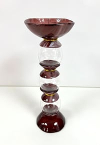Set of glass 3 stands with bowls - صورة 11