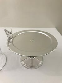 Medium Cake Stand with Butterfly on the Plate with Lid - صورة 4