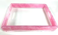 Rectangular Pink Tray with handles - صورة 5