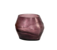 T-Light oval big holder, purple color - صورة 2