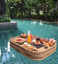 Floating Rattan Big Tray - صورة 1