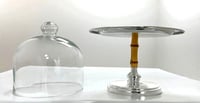 Medium Cake Bamboo Stand + Plain Lid - صورة 5