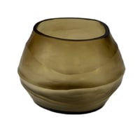 T-Light oval big holder, smoke color - صورة 2