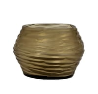T-Light oval medium holder, copper smoke - صورة 2