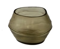 T-Light oval medium holder, light smoke color - صورة 6
