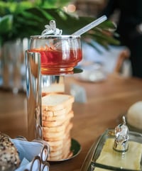 Bee Cover + Pot + Honey Spoon & Support of Tostes - صورة 1