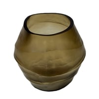 T-Light oval big holder, smoke color - صورة 5