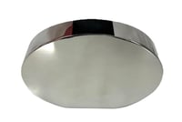 Horizontal Oval S/Steel Vase - صورة 5