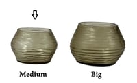 T-Light oval medium holder, light smoke - صورة 11