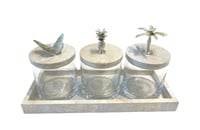 Luxury Decorative Pearl Oyster Shell Set (4 Pieces) - صورة 2