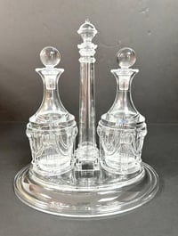 Set of Oil Bottles with Oval Tray Stand - صورة 1