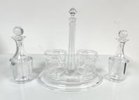 Set of Oil Bottles with Oval Tray Stand - صورة 9