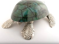 Small Sea Turtle Light Aqua Shell Box - صورة 6